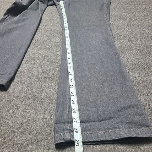 Gloria Vanderbilt Womens Jeans 10 Petite Grey Bootcut Flare Denim Pants - Picture 2 of 9